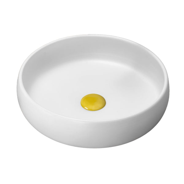 LAVABO INDEX FEEL in argilla refrattaria tornita a mano - CIPÍ terre scure, finitura artigianale 100% Made in Italy