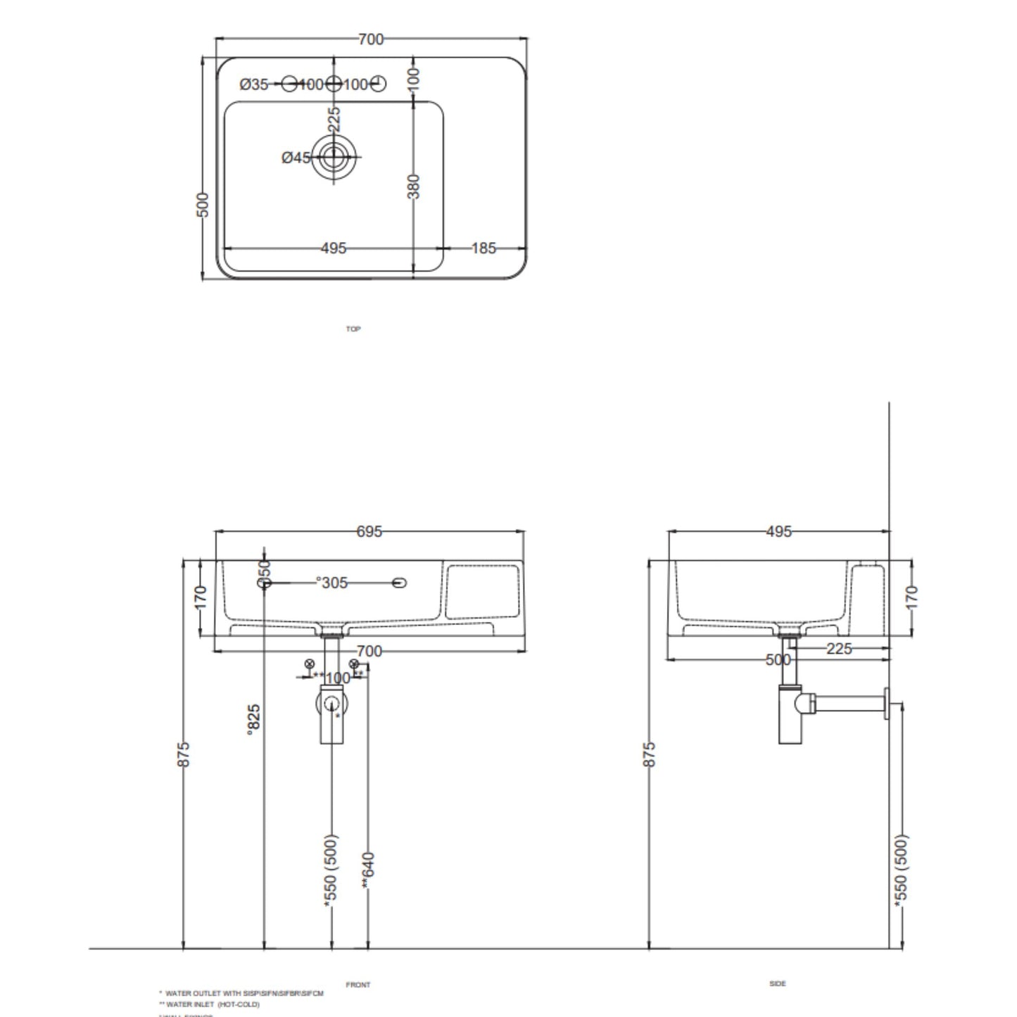 # LAVABO MARCEL - CIELO elegante lavandino per bagno in ceramica per un arredo bagno di lusso