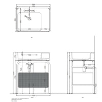 # LAVABO MARCEL con MOBILE - CIELO elegante lavandino per bagno in ceramica per un arredo bagno