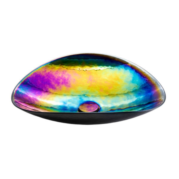 LAVABO MURANO VIVALDI in vetro lavorato a mano - CIPÍ Lavandino di un eleganza unica con finitura artigianale Made in Italy.