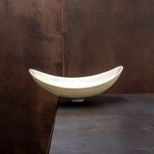 LAVABO MURANO VIVALDI in vetro lavorato a mano - CIPÍ Lavandino di un eleganza unica con finitura artigianale Made in Italy.