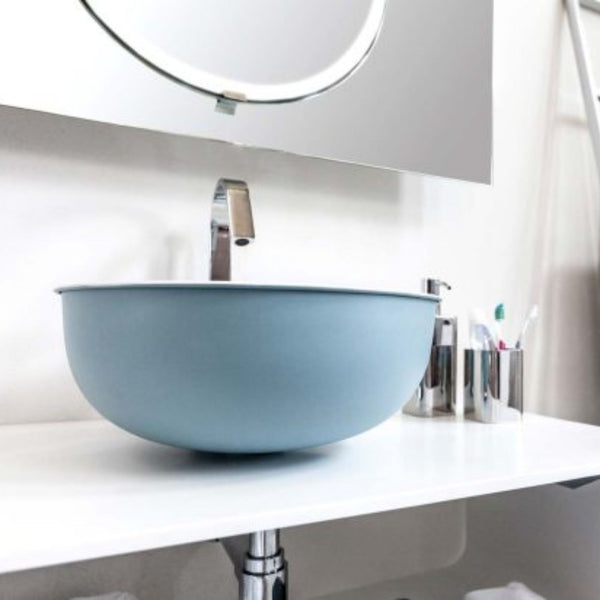LAVABO OPEN 40Ø in metallo smaltato - CIPÍ lavandino dal design minimale e colorato.