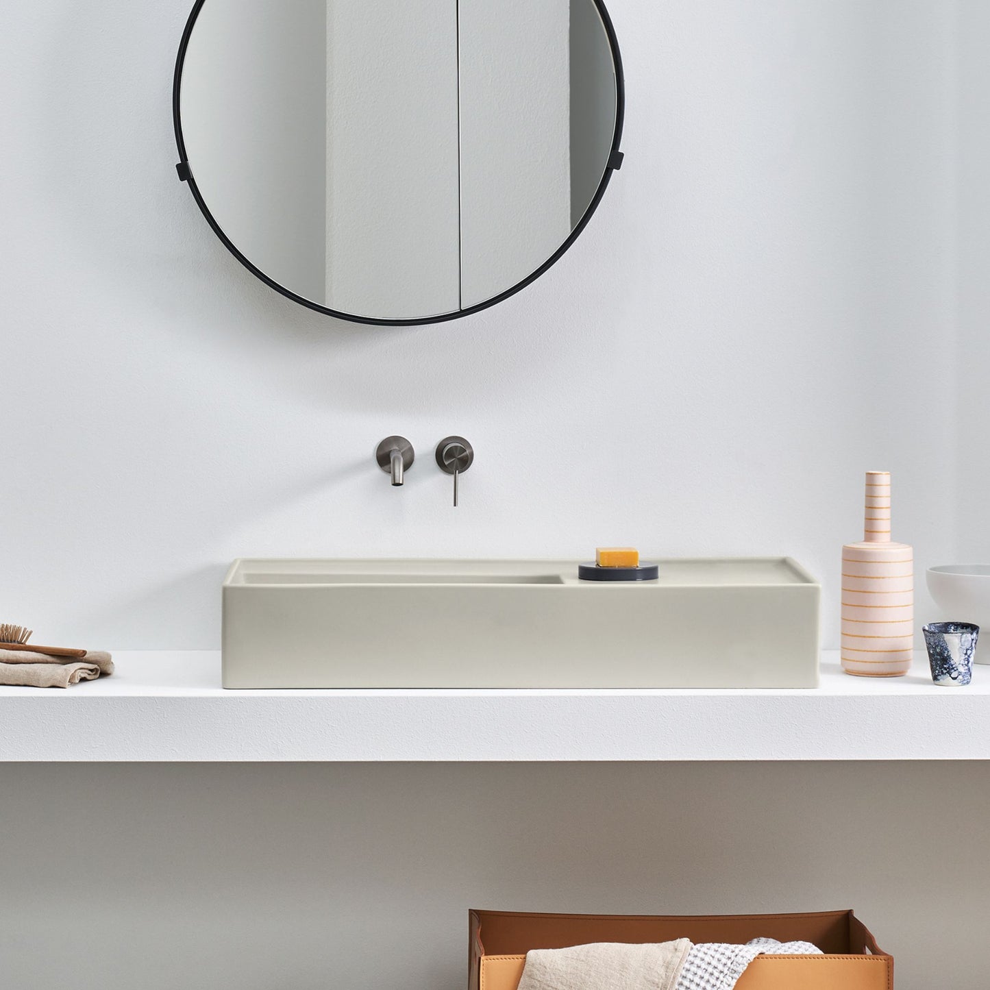 # LAVABO PLINIO 85Cm in ceramica - CIELO ideale per un arredamento bagno di lusso e moderno