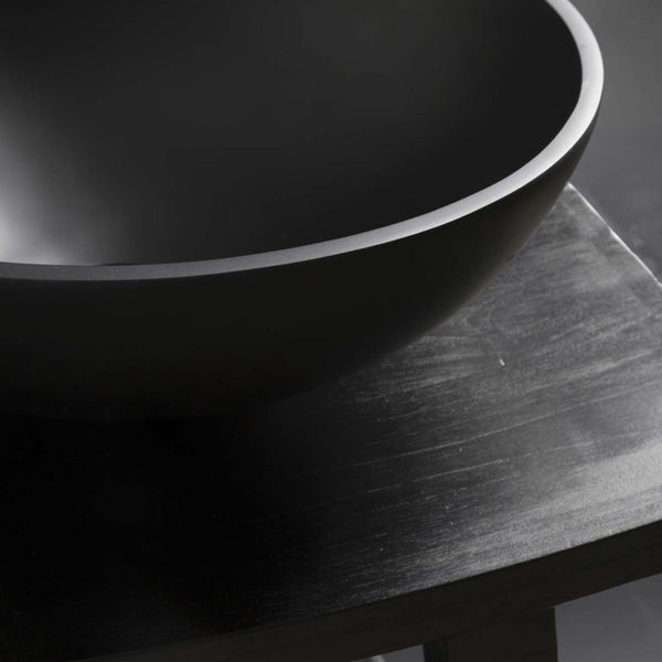 LAVABO POP lavantino a ciotola in resina - CIPÍ finitura matt bianco o nero, moderno per bagno di design