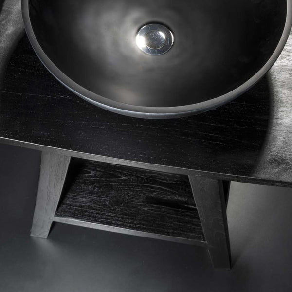 LAVABO POP lavantino a ciotola in resina - CIPÍ finitura matt bianco o nero, moderno per bagno di design
