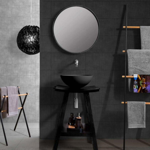 LAVABO POP lavantino a ciotola in resina - CIPÍ finitura matt bianco o nero, moderno per bagno di design