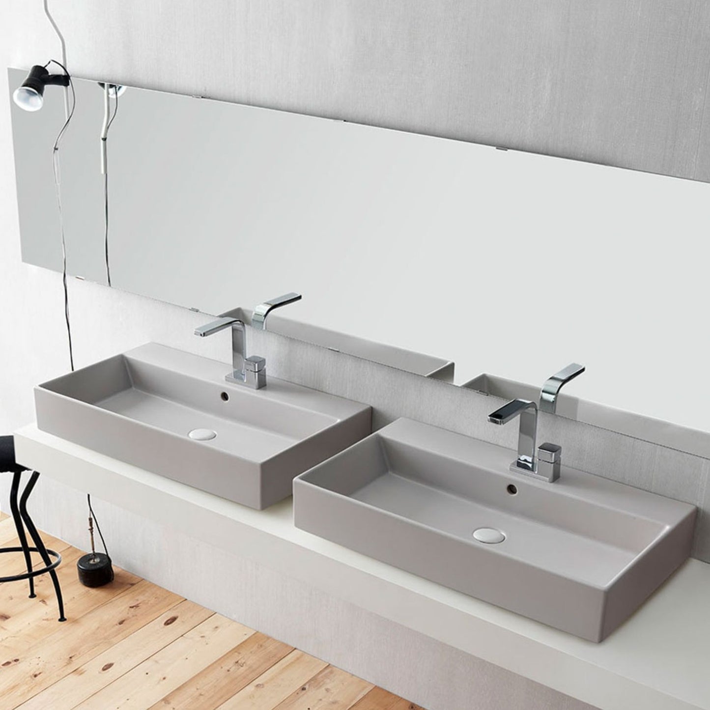 # LAVABO RETTANGOLARE SMILE 80 in ceramica - CIELO garantisce un risultato di grande impatto estetico per il tuo bagno