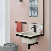# LAVABO TONDA CON SPECCHIO ELLE in ceramica - CIELO studiato per elevare l'estetica e la funzionalità del vostro bagno Made in Italy