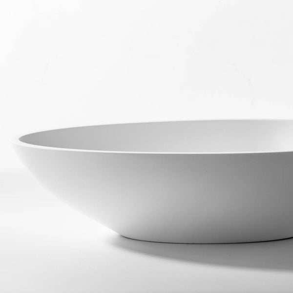 LAVABO UOVO lavantino Istone Solid Surface HQ - CIPÍ bianco opaco 60x35cm design moderno per bagno elegante