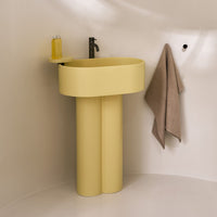# LAVABO OVALE MONOFORO CON COLONNA BINATA OTIS - CIELO crea un perfetto equilibrio tra funzionalità e stile