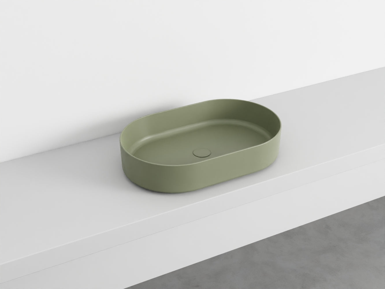 # LAVABO OVALE da APPOGGIO SHUI COMFORT - CIELO lavandino in ceramica per bagno