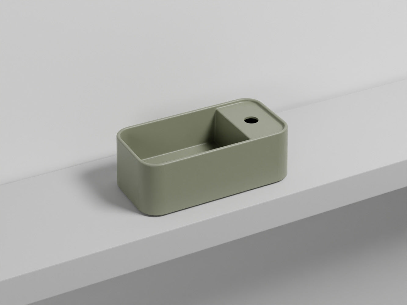 # LES PETITES RETTANGOLARE MONOFORO - CIELO lavandino compatto per bagno stretto