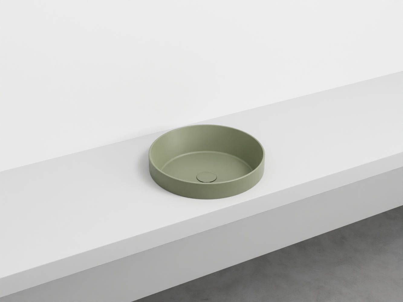 # LAVABO SEMINCASSO ENJOY TONDO - CIELO lavandino a samincasso per un bagno raffinato e moderno