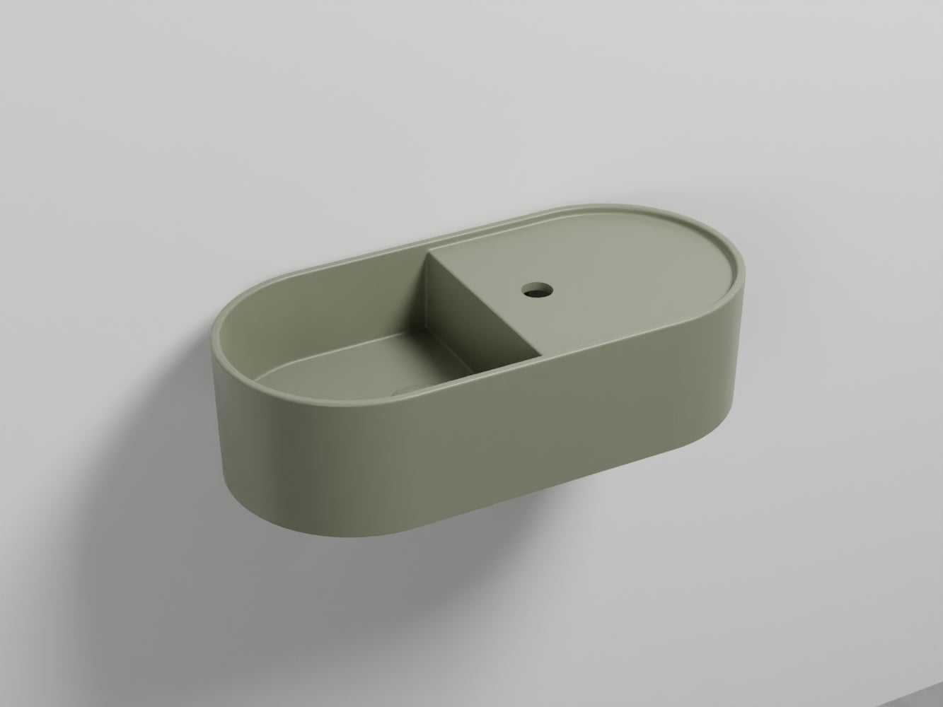 # LAVABO LES PETITES OVALE 60 MONOFORO - CIELO installazione sia sospesa che da appoggio per bagno