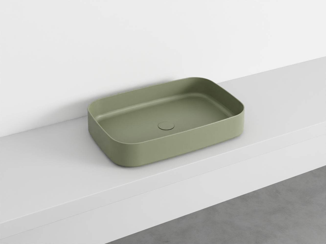 # LAVABO RETTANGOLARE da APPOGGIO SHUI COMFORT - CIELO lavandino in ceramica per bagno