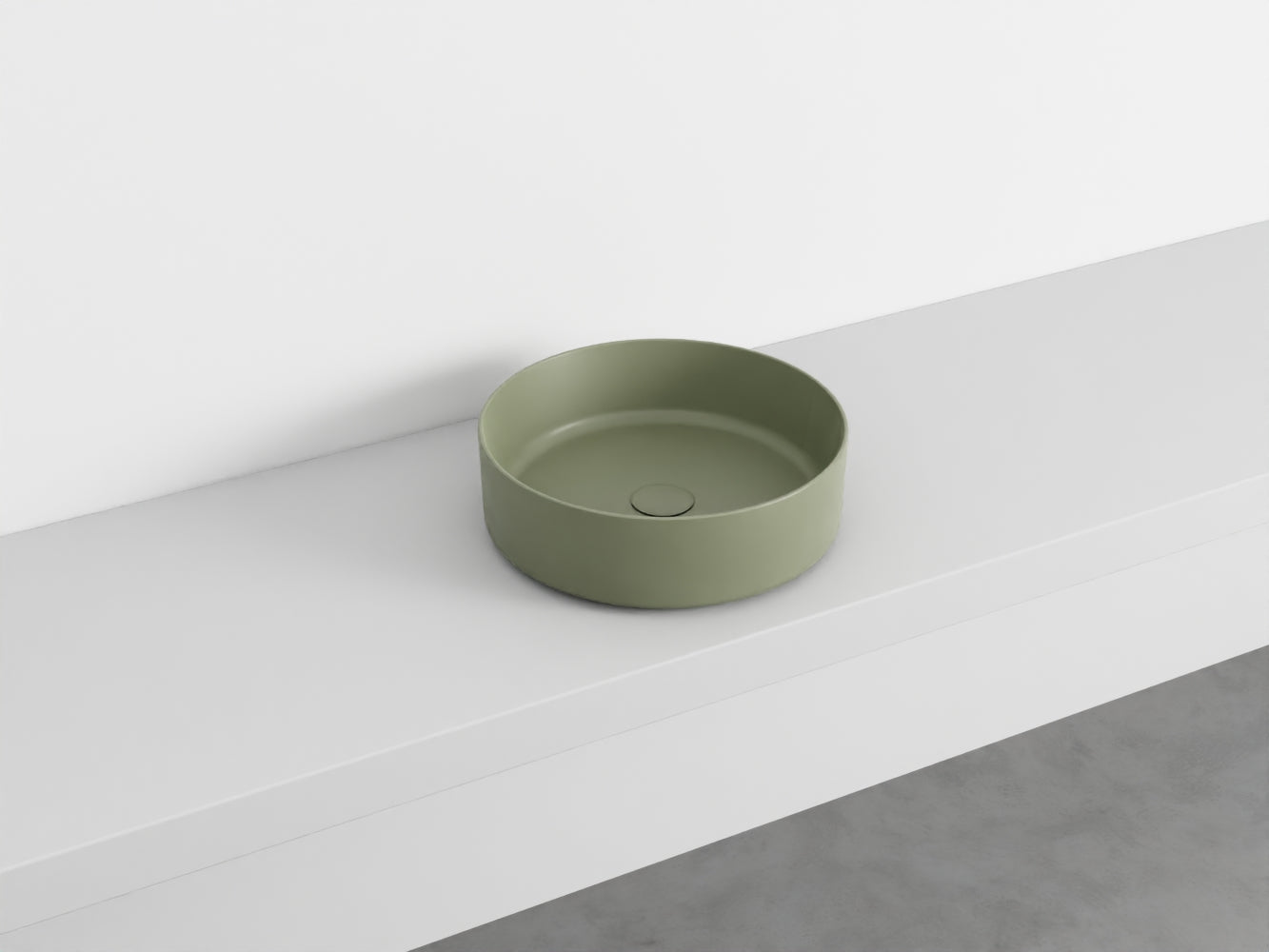 # LAVABO TONDO da APPOGGIO SHUI COMFORT - CIELO lavandino per bagno Made in Italy