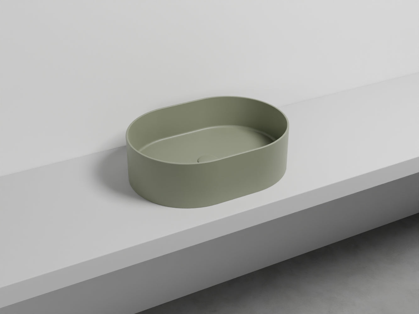 # LAVABO OVALE DA APPOGGIO THEO - CIELO in ceramica di alta qualità made in Italy per il tuo bagno