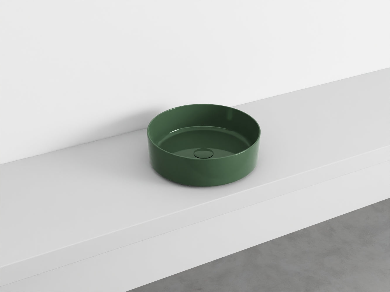 # LAVABO TONDO da APPOGGIO SHUI COMFORT - CIELO lavandino per bagno Made in Italy