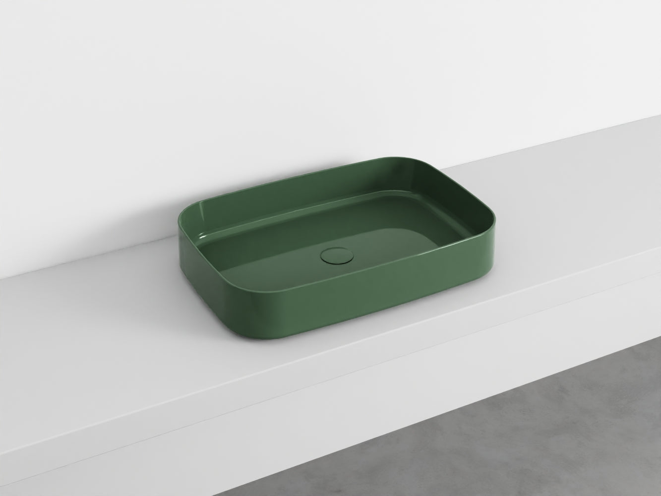# LAVABO RETTANGOLARE da APPOGGIO SHUI COMFORT - CIELO lavandino in ceramica per bagno