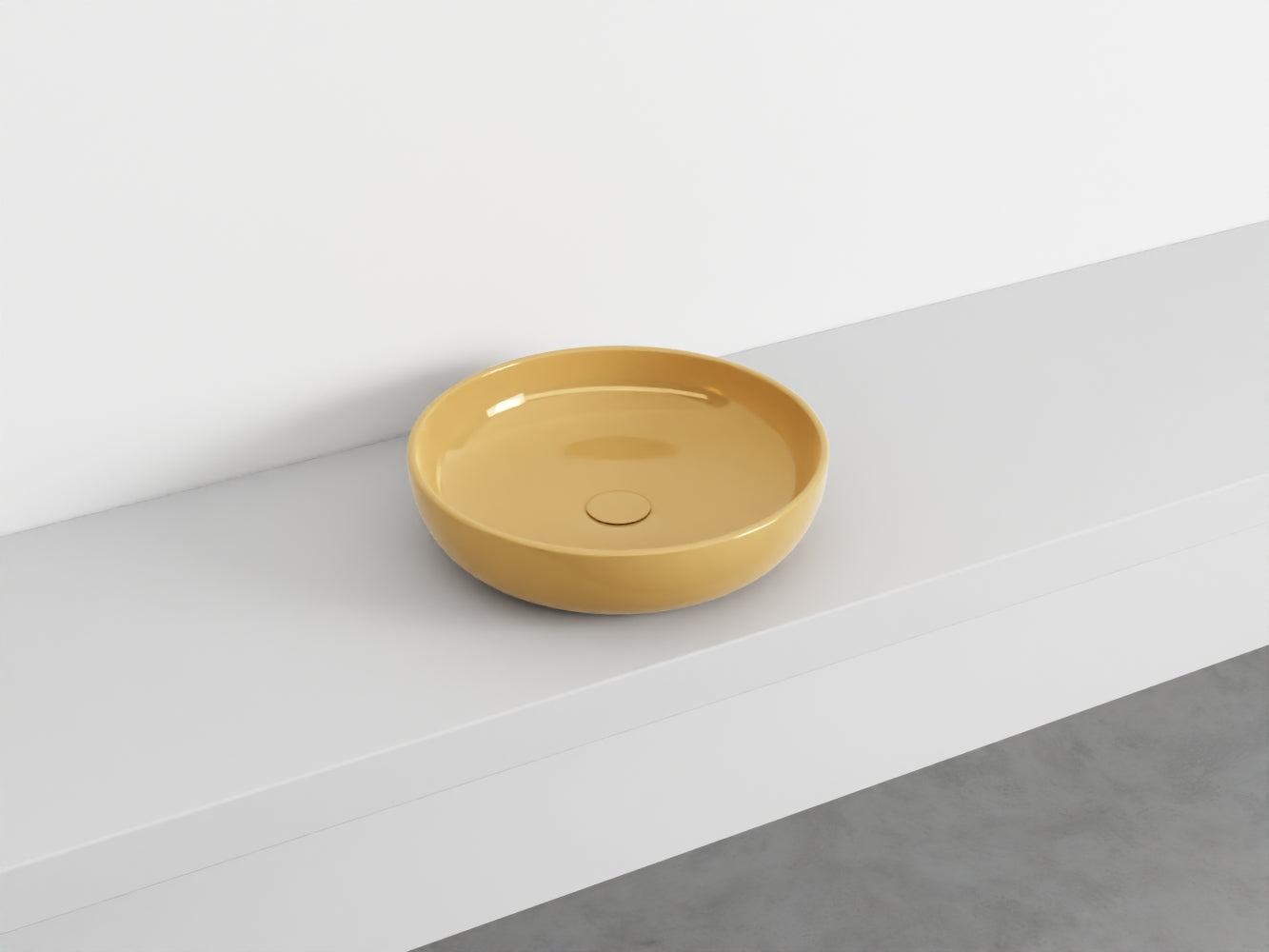# LAVABO da APPOGGIO SHUI Ø45 - CIELO bacinella in ceramica per bagno moderno