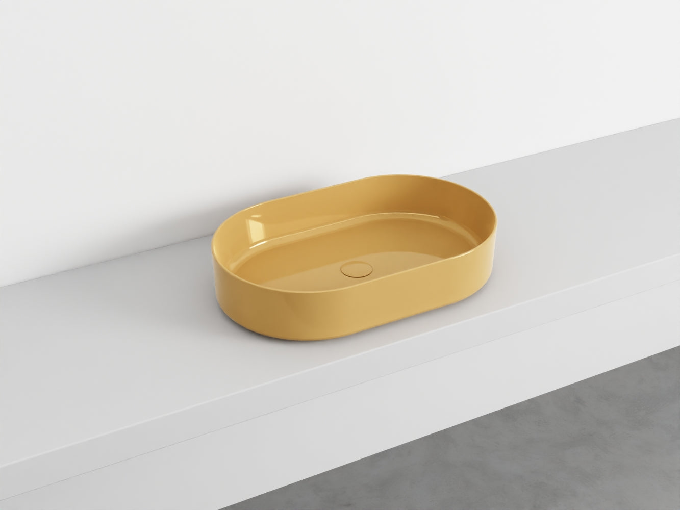# LAVABO OVALE da APPOGGIO SHUI COMFORT - CIELO lavandino in ceramica per bagno