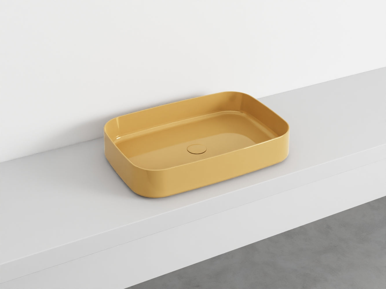# LAVABO RETTANGOLARE da APPOGGIO SHUI COMFORT - CIELO lavandino in ceramica per bagno