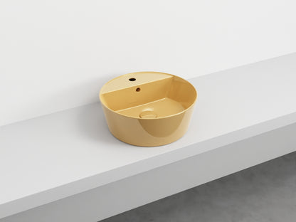 # LAVABO da appoggio HANDY - CIELO  in ceramica smaltata con foro rubinetto e design moderno