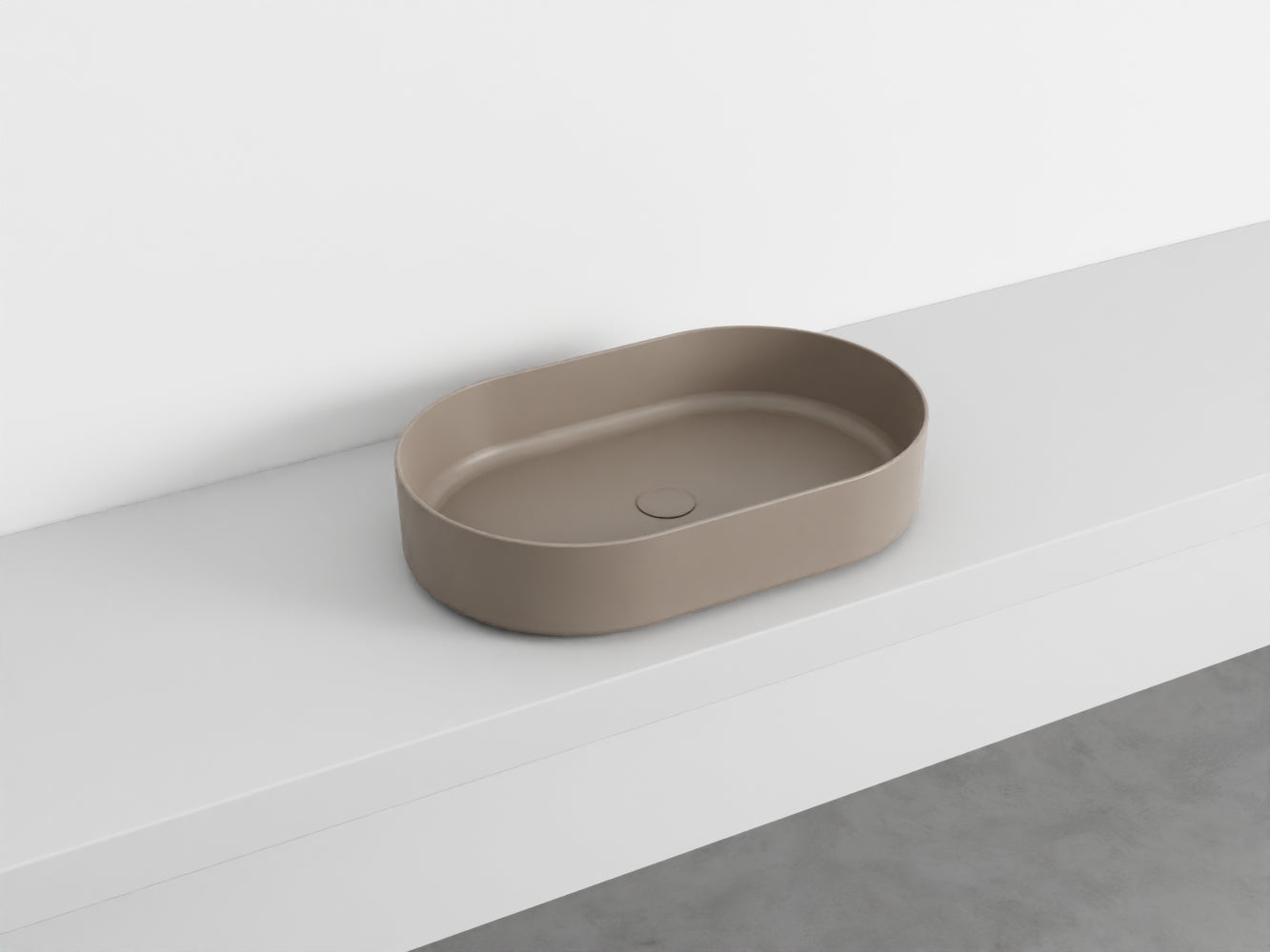 # LAVABO OVALE da APPOGGIO SHUI COMFORT - CIELO lavandino in ceramica per bagno