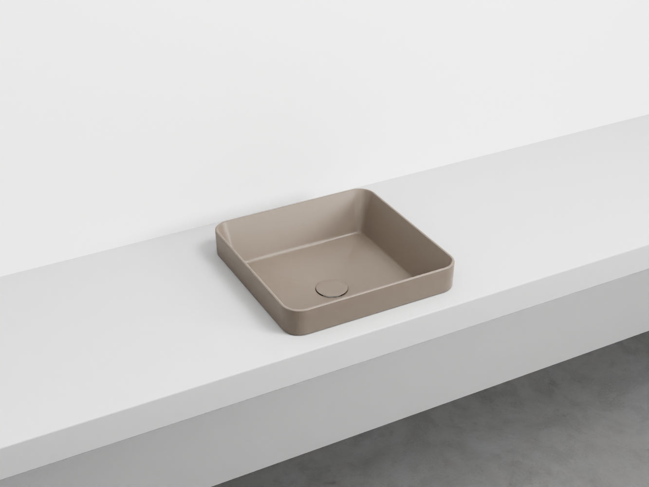 # LAVABO QUADRATO SEMINCASSO ENJOY - CIELO lavandino semi incasso in ceramica made in Italy