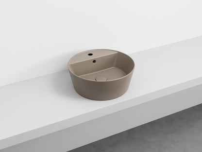 # LAVABO da appoggio HANDY - CIELO  in ceramica smaltata con foro rubinetto e design moderno