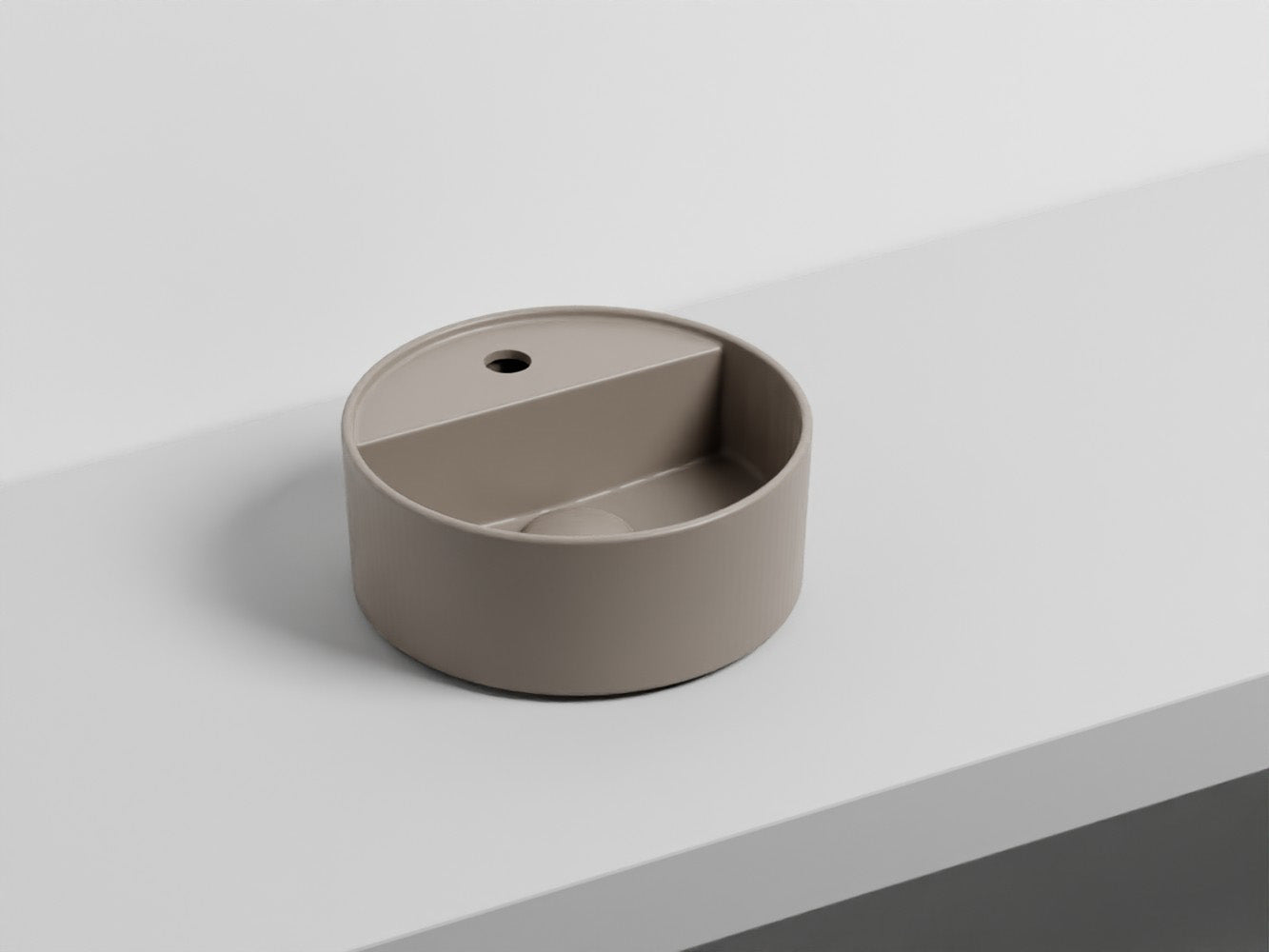 # LAVABO LES PETITES TONDO MONOFORO 28 - CIELO lavandino compatto dalla forma perfettamente tonda
