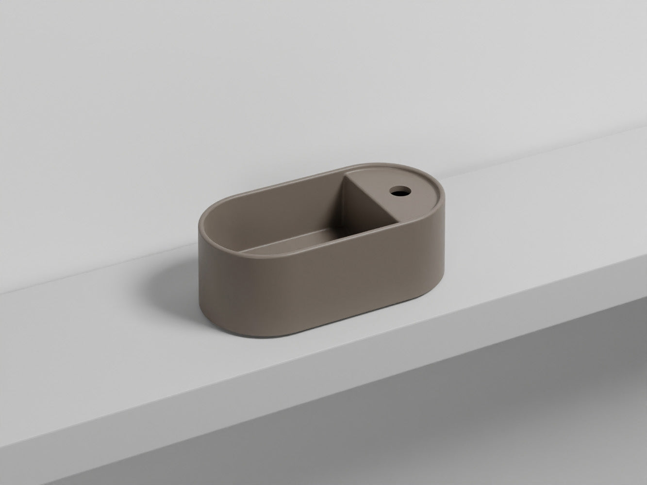 # LAVABO LES PETITES OVALE MONOFORO - CIELO lavabo da appoggio o sospeso per bagno