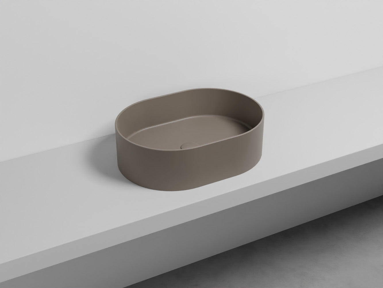 # LAVABO OVALE DA APPOGGIO THEO - CIELO in ceramica di alta qualità made in Italy per il tuo bagno