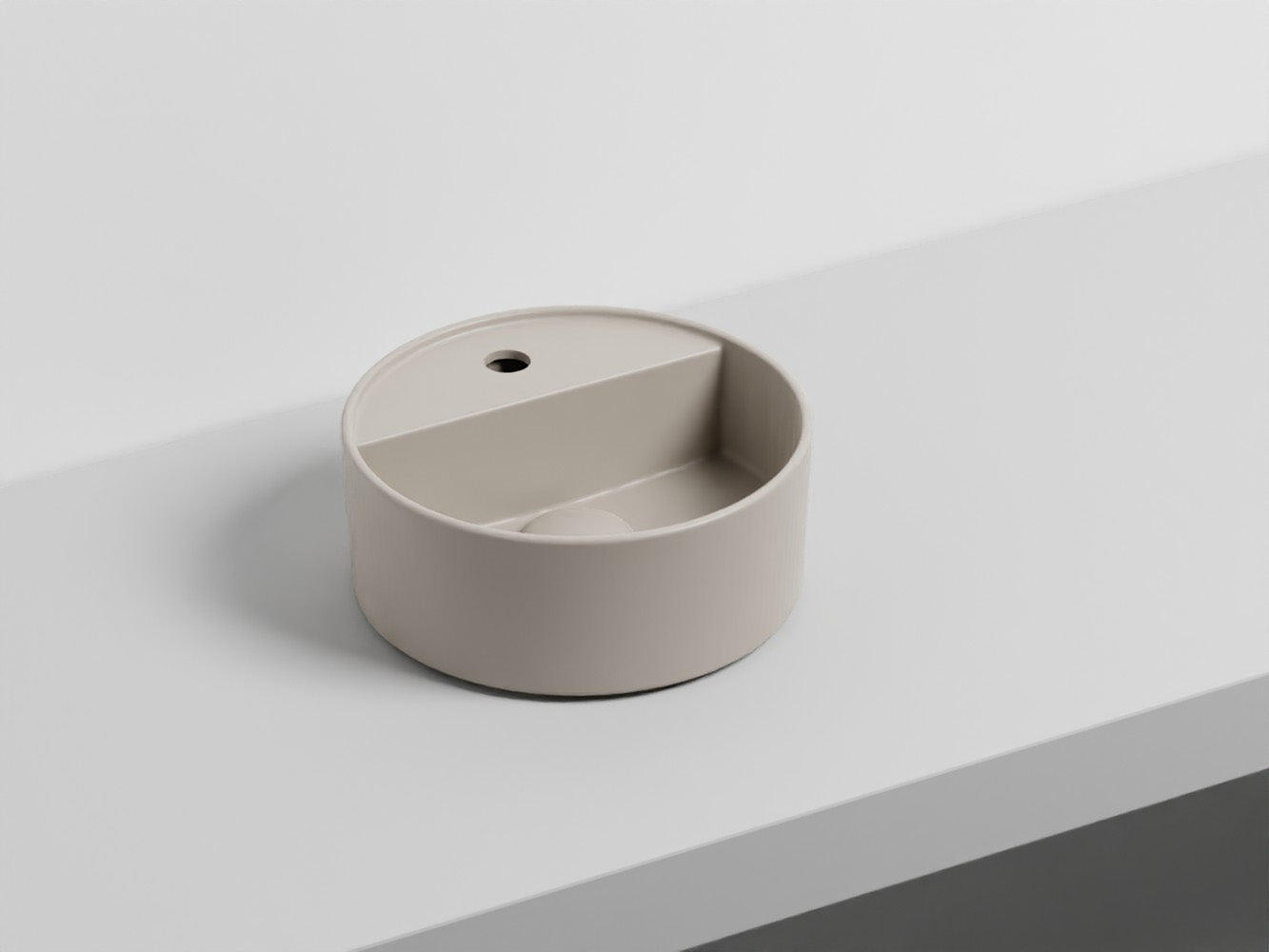# LAVABO LES PETITES TONDO MONOFORO 28 - CIELO lavandino compatto dalla forma perfettamente tonda