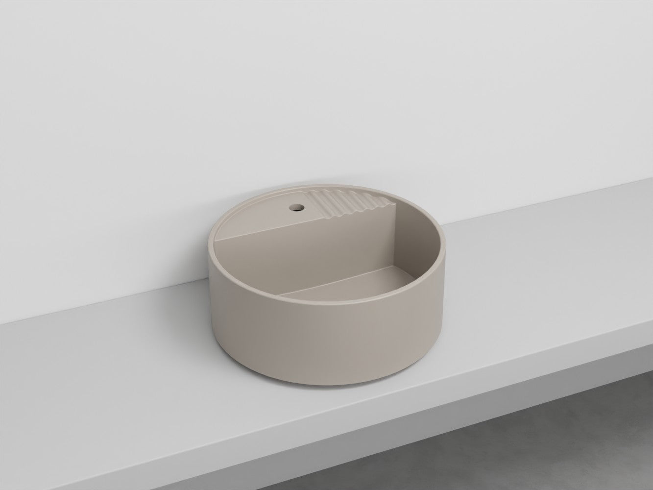 # LAVABO TONDO MONOFORO TIBERINO ARCADIA in ceramica - CIELO lavandino per bagno