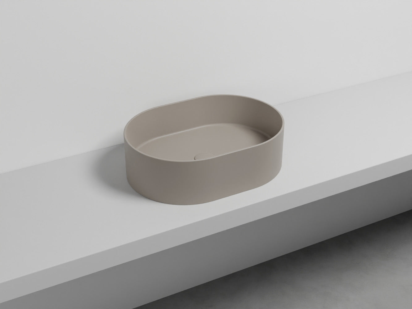 # LAVABO OVALE DA APPOGGIO THEO - CIELO in ceramica di alta qualità made in Italy per il tuo bagno