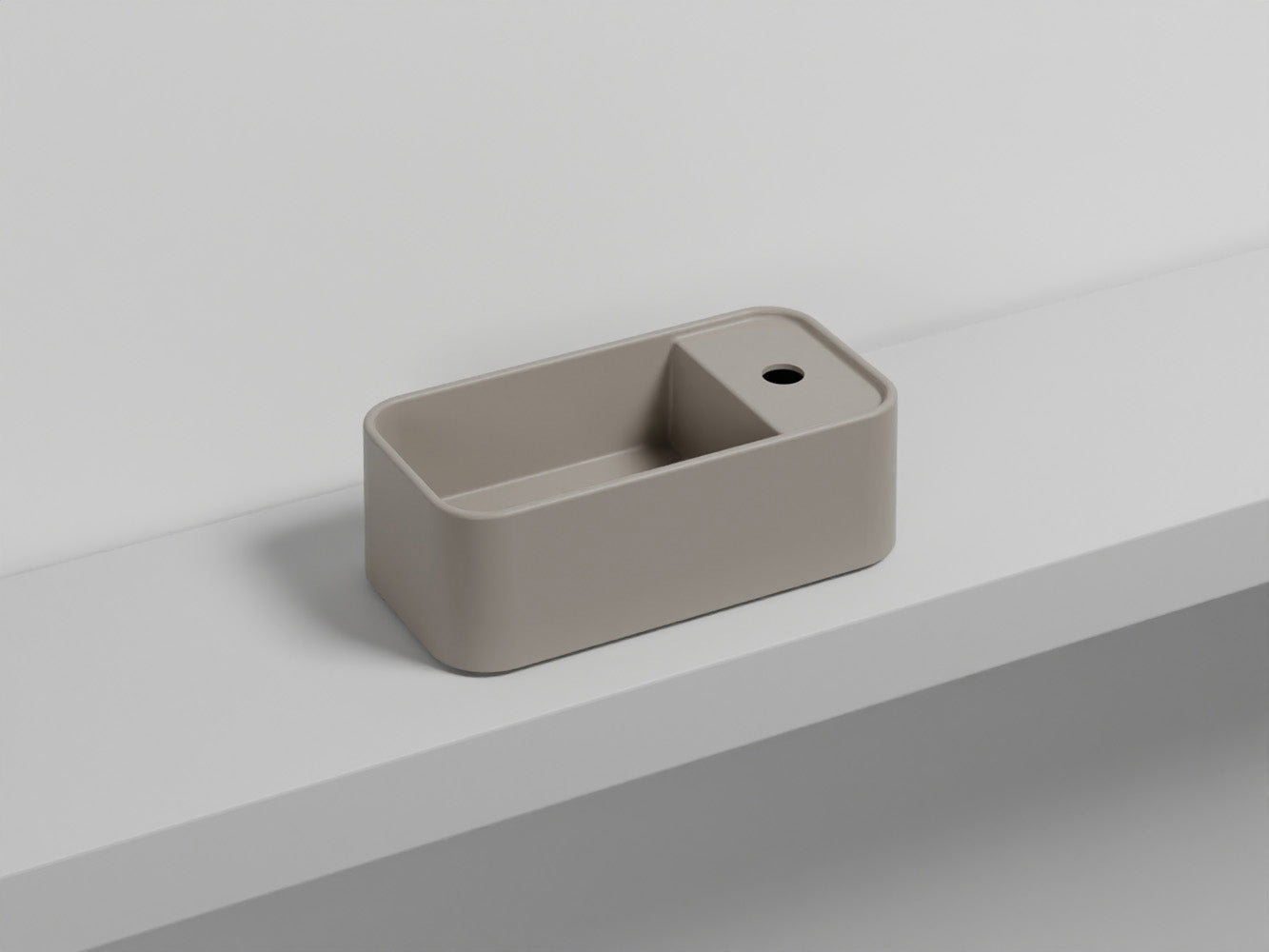 # LES PETITES RETTANGOLARE MONOFORO - CIELO lavandino compatto per bagno stretto