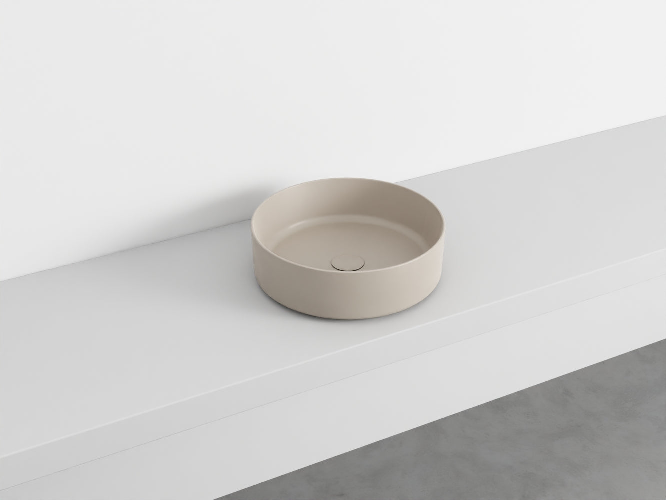 # LAVABO TONDO da APPOGGIO SHUI COMFORT - CIELO lavandino per bagno Made in Italy