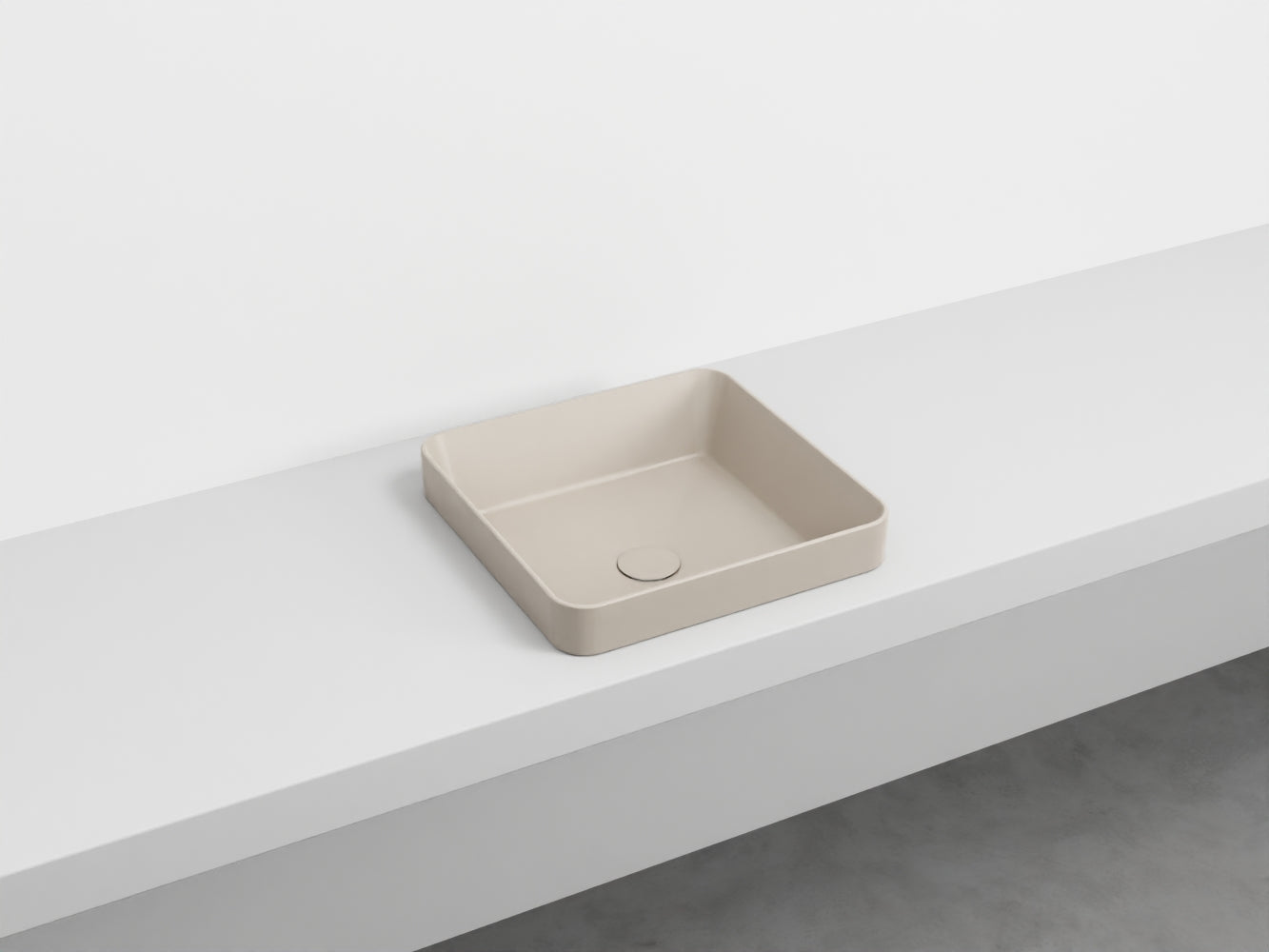 # LAVABO QUADRATO SEMINCASSO ENJOY - CIELO lavandino semi incasso in ceramica made in Italy