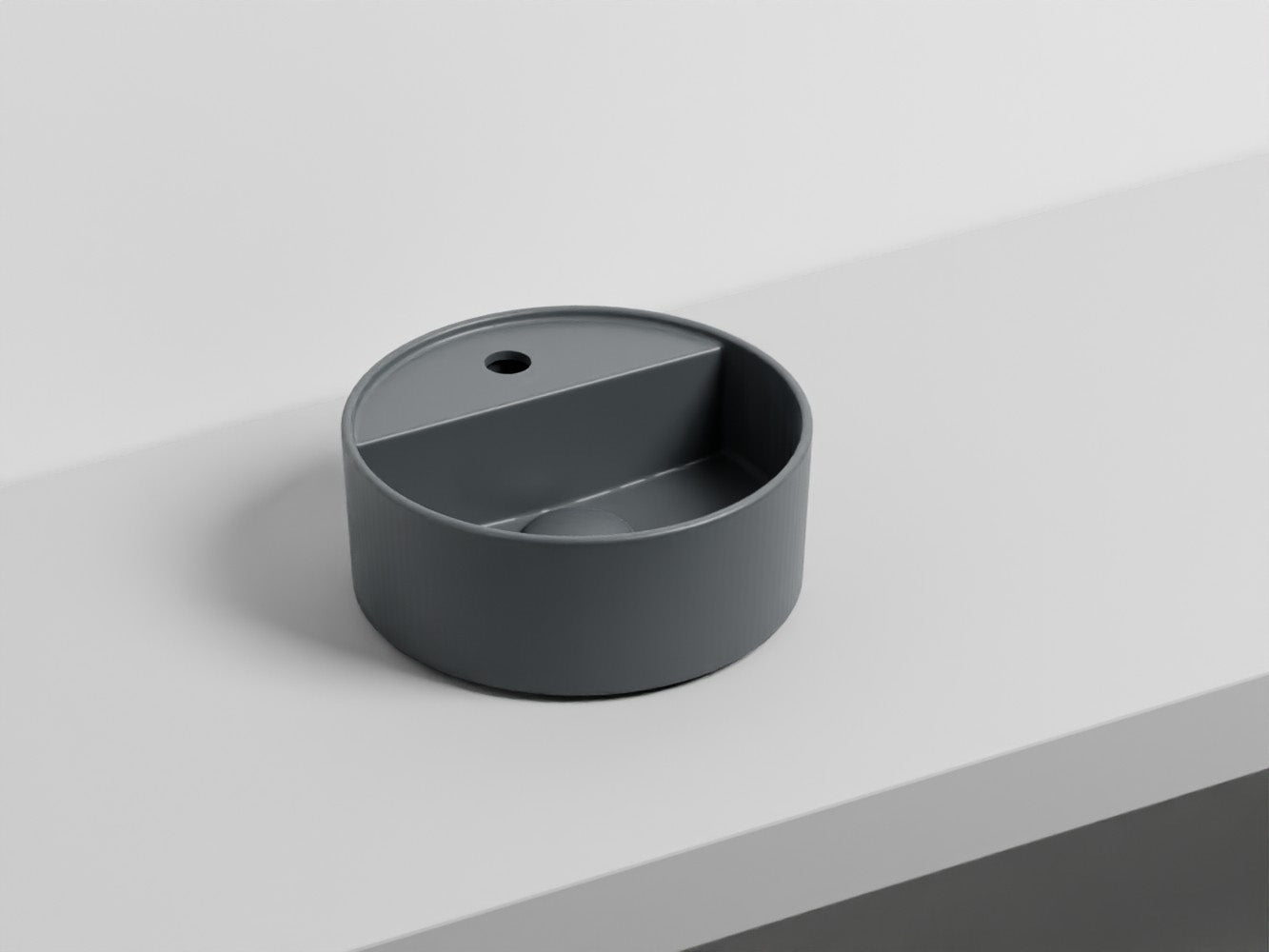 # LAVABO LES PETITES TONDO MONOFORO 28 - CIELO lavandino compatto dalla forma perfettamente tonda