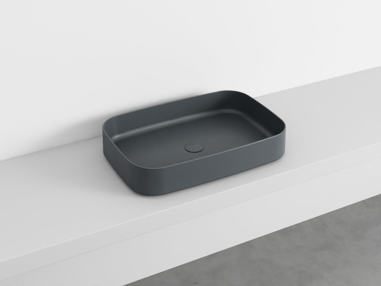 # LAVABO RETTANGOLARE da APPOGGIO SHUI COMFORT - CIELO lavandino in ceramica per bagno
