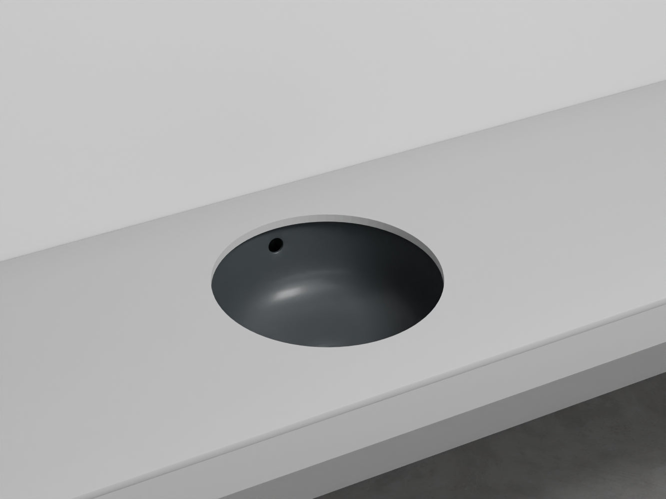 # LAVABO TONDO SOTTOPIANO ENJOY - CIELO facilita la pulizia e amplia la superficie del piano