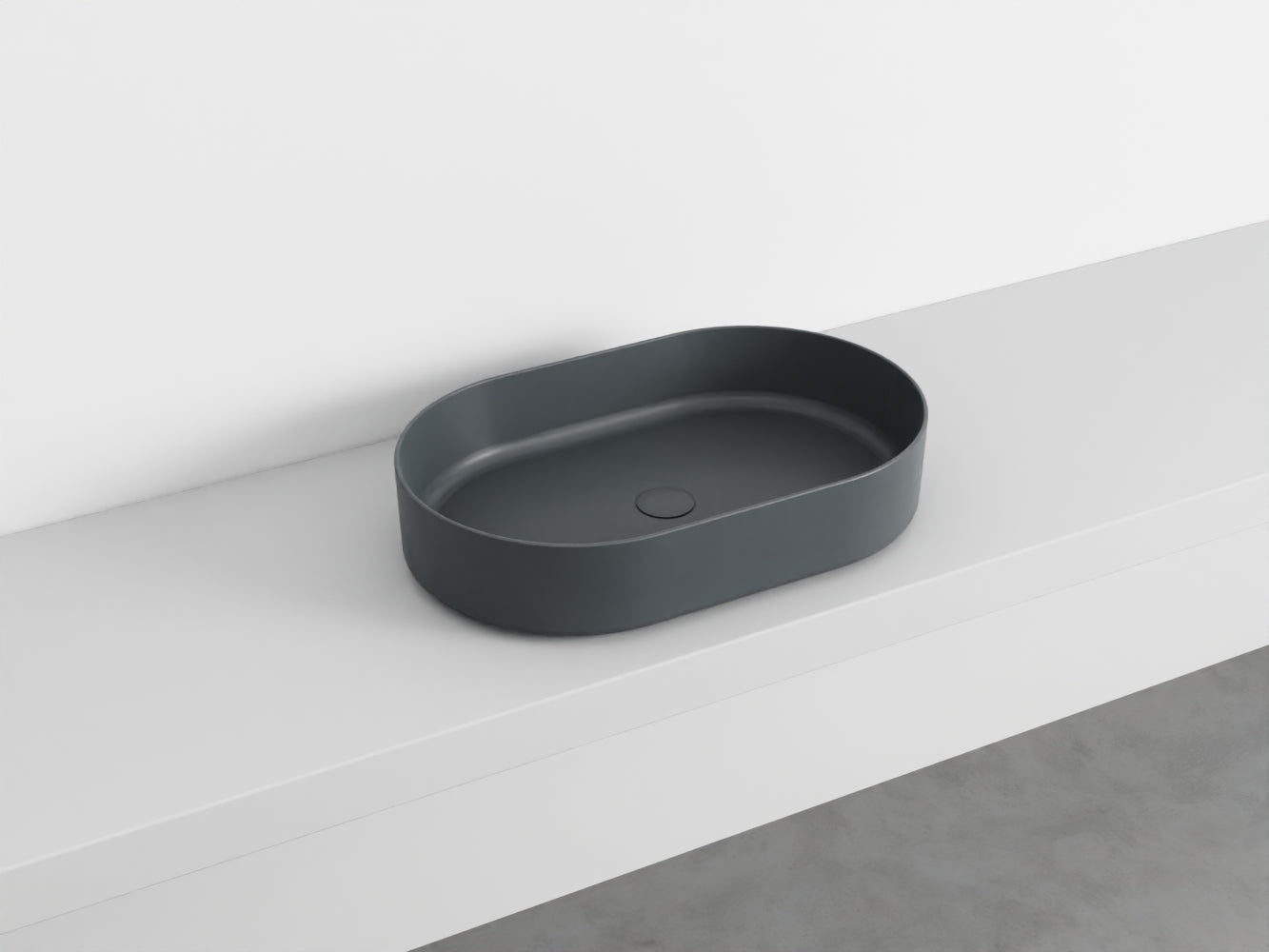 # LAVABO OVALE da APPOGGIO SHUI COMFORT - CIELO lavandino in ceramica per bagno