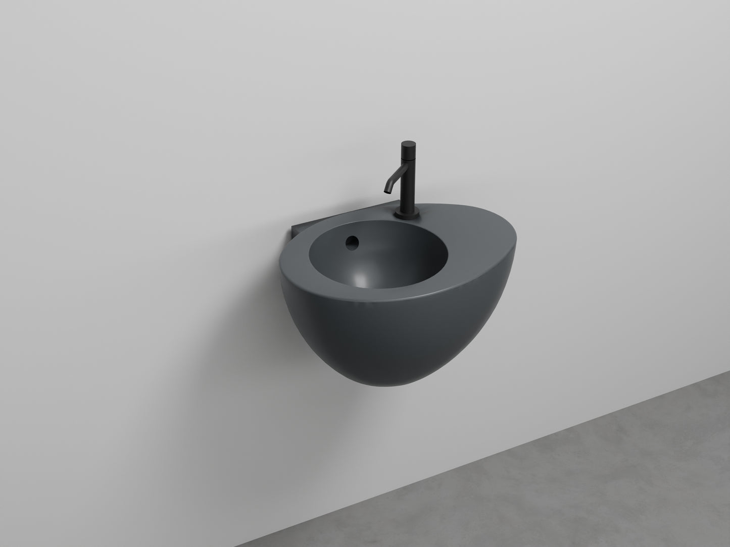 # LAVABO SOSPESO CON TROPPOPIENO LE GIARE 56Cm - CIELO sanitari per bagno in ceramica di alta qualità Made in Italy