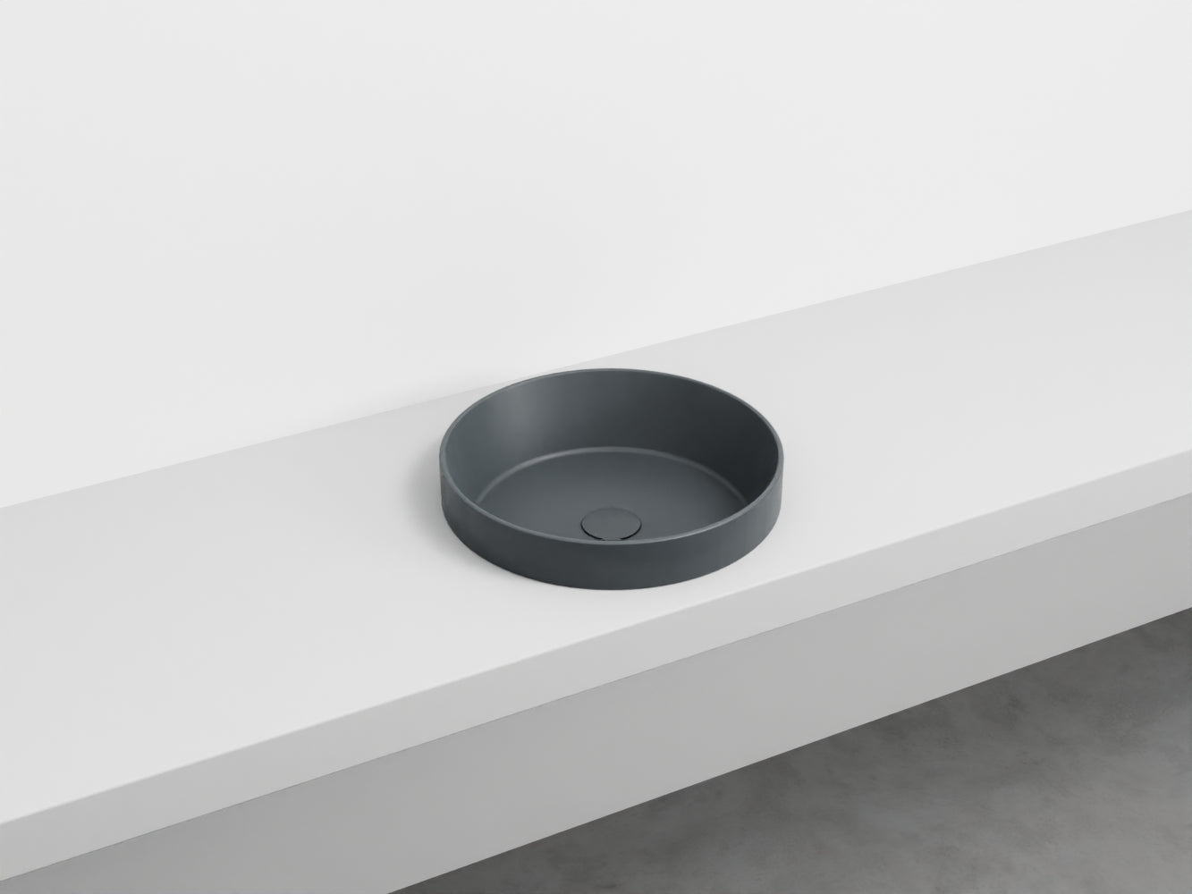 # LAVABO SEMINCASSO ENJOY TONDO - CIELO lavandino a samincasso per un bagno raffinato e moderno