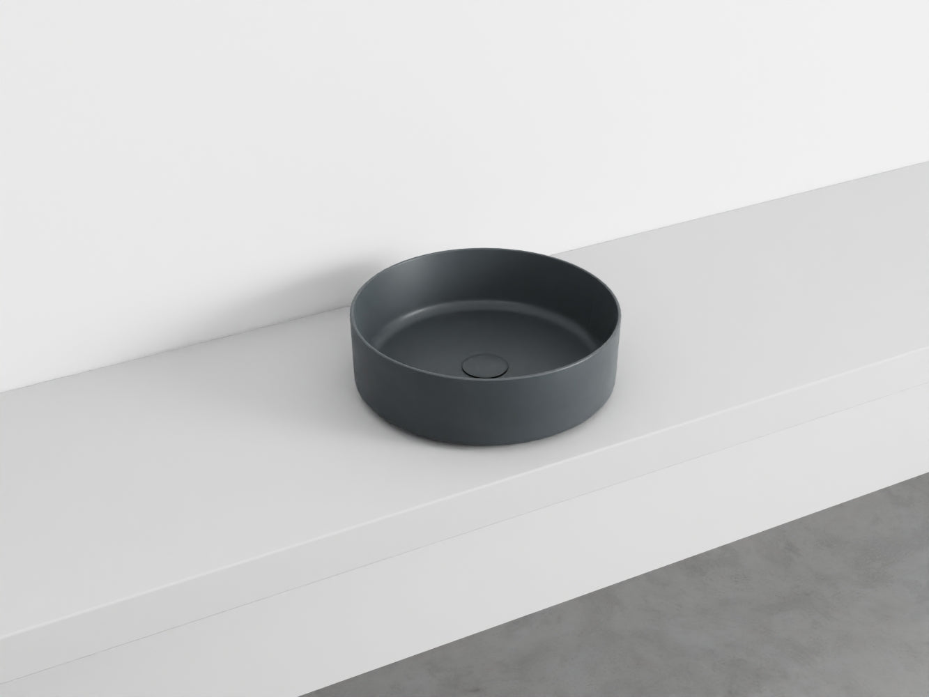 # LAVABO TONDO da APPOGGIO SHUI COMFORT - CIELO lavandino per bagno Made in Italy