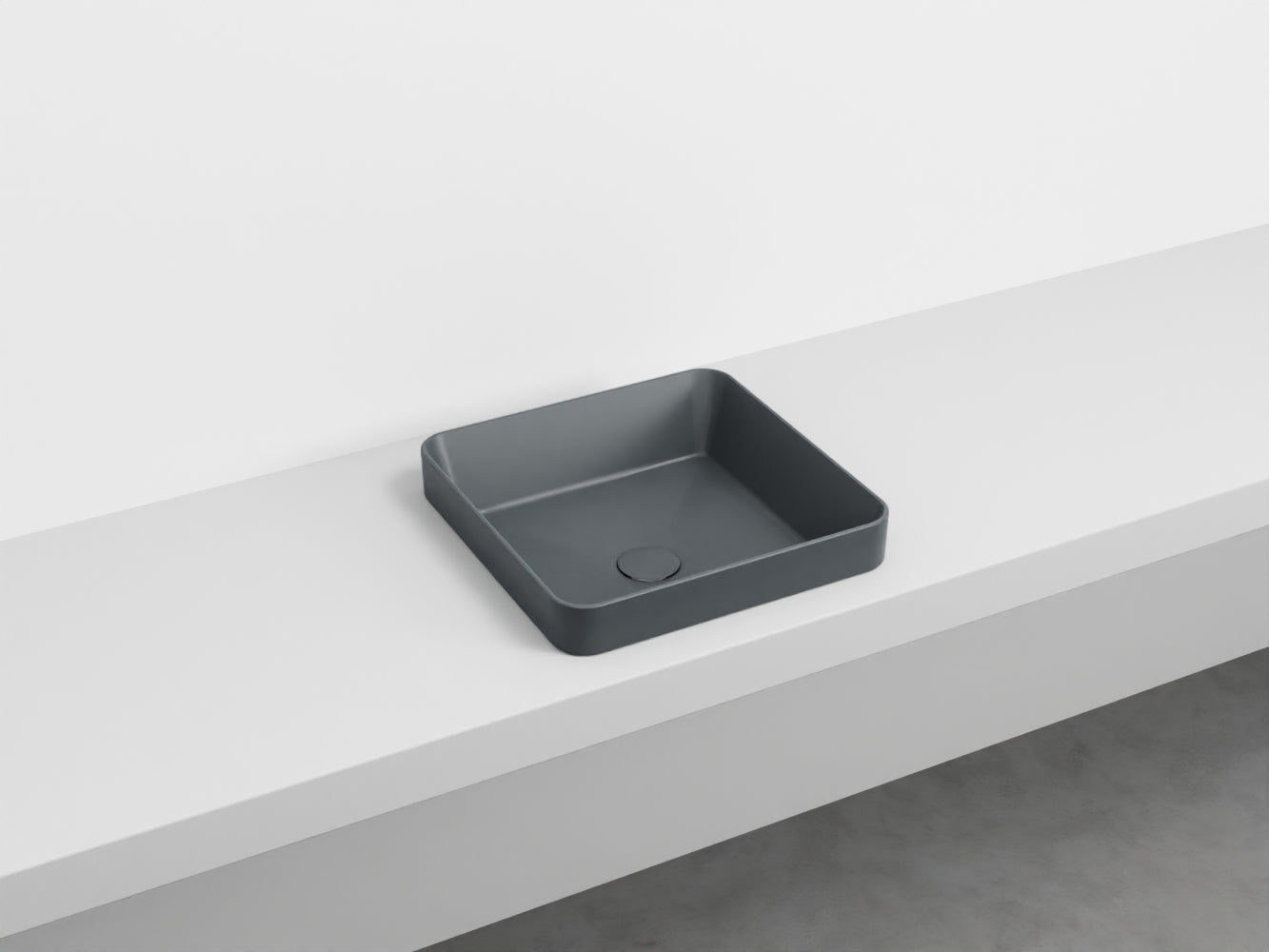# LAVABO QUADRATO SEMINCASSO ENJOY - CIELO lavandino semi incasso in ceramica made in Italy