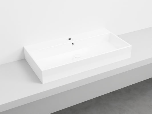 # LAVABO RETTANGOLARE SMILE 100 in ceramica - CIELO garantisce un risultato di grande impatto estetico per il tuo bagno