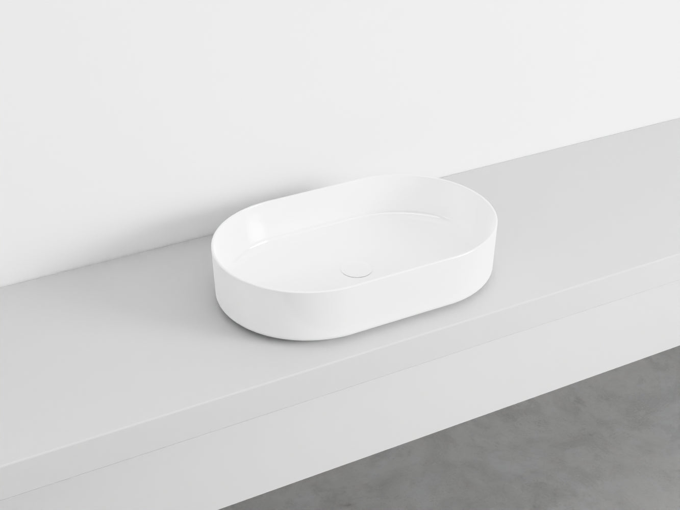 # LAVABO OVALE da APPOGGIO SHUI COMFORT - CIELO lavandino in ceramica per bagno
