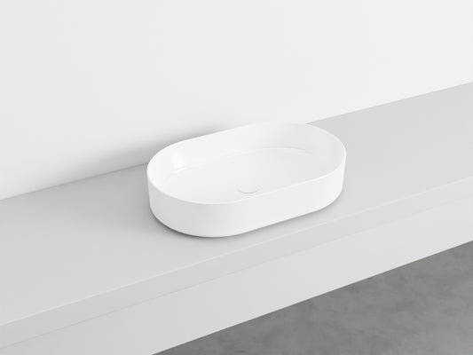 # LAVABO OVALE da APPOGGIO SHUI COMFORT - CIELO lavandino in ceramica per bagno